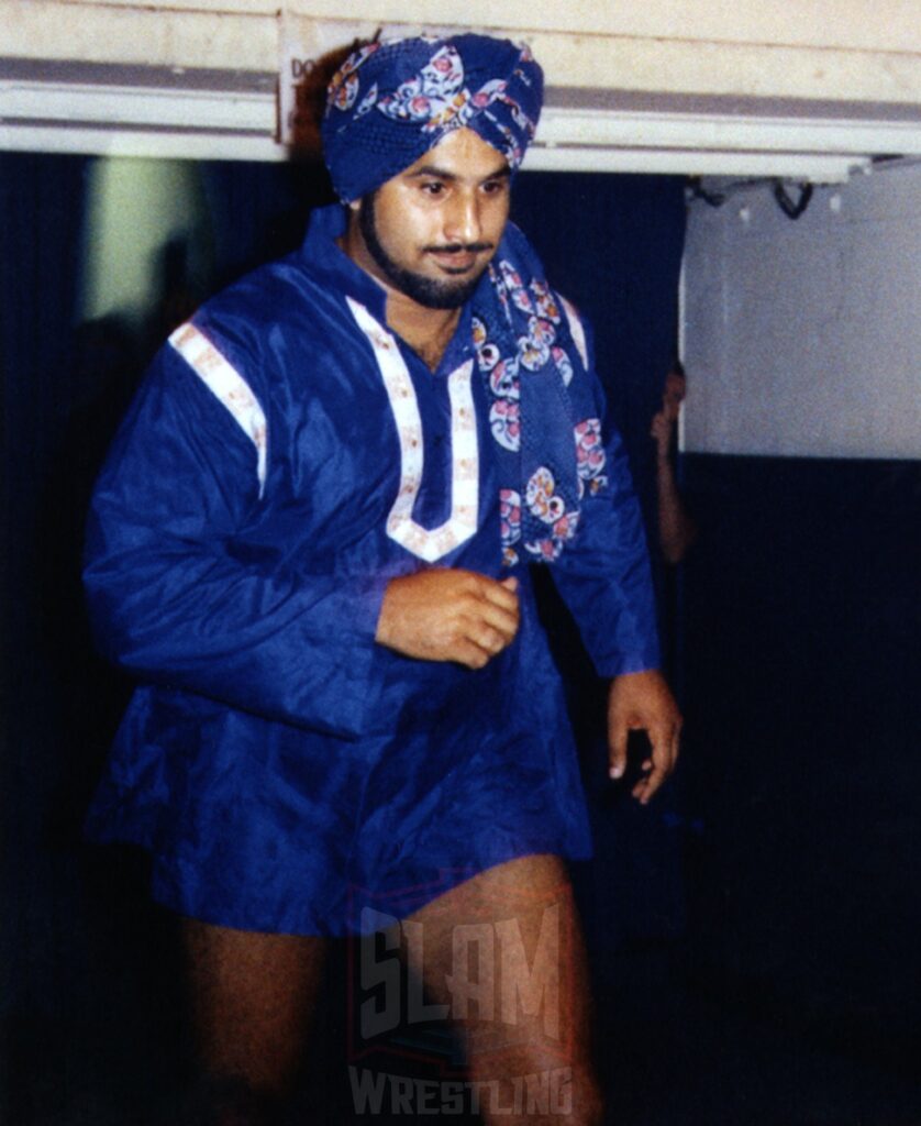 Tiger Jeet Singh heads to the ring. Photo by Steven Johnson