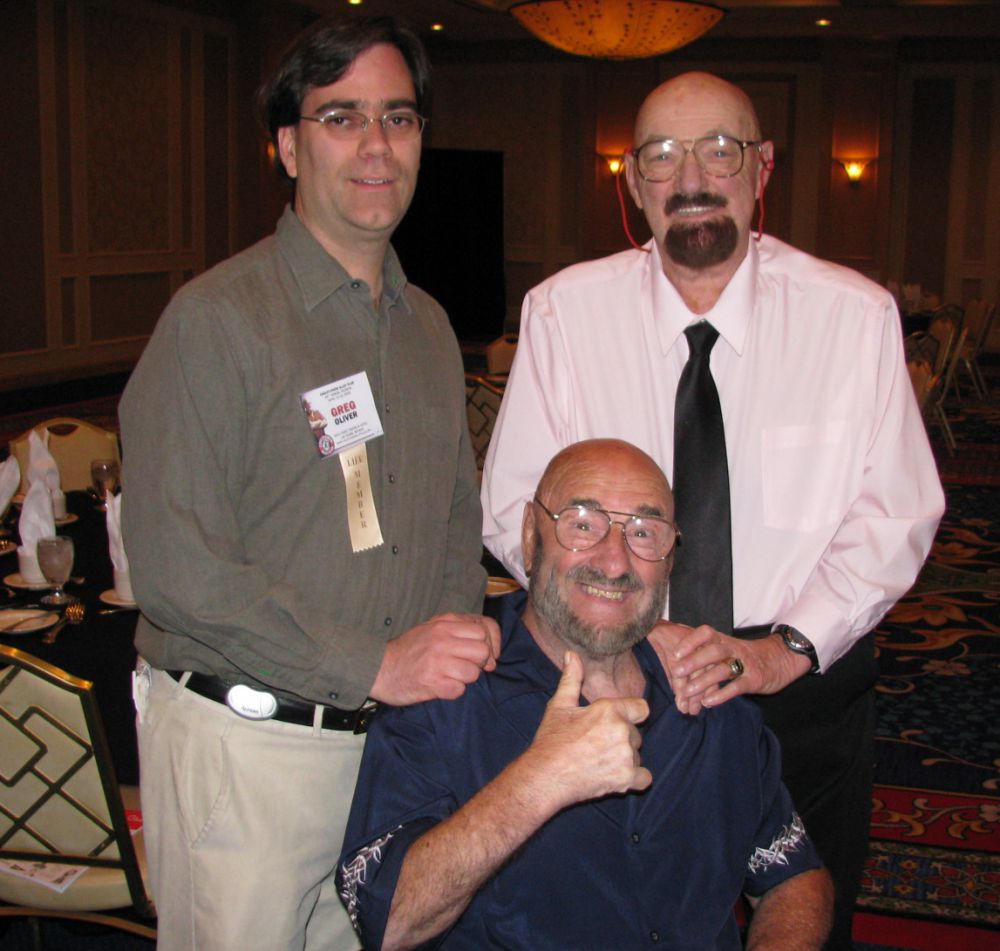 Butcher Vachon, Greg Oliver, and Mad Dog Vachon at the Cauliflower Alley Club reunion in 2009 in Las Vegas. Photo by Greg Oliver