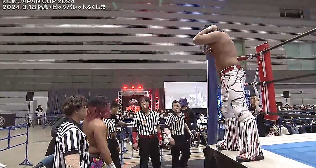 Chaos reigns during New Japan Cup semis