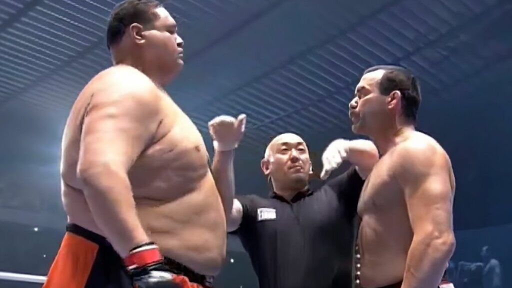 Akebono and Don Frye. YouTube photo