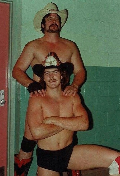 Blackjack Mulligan and his son Barry Windham.