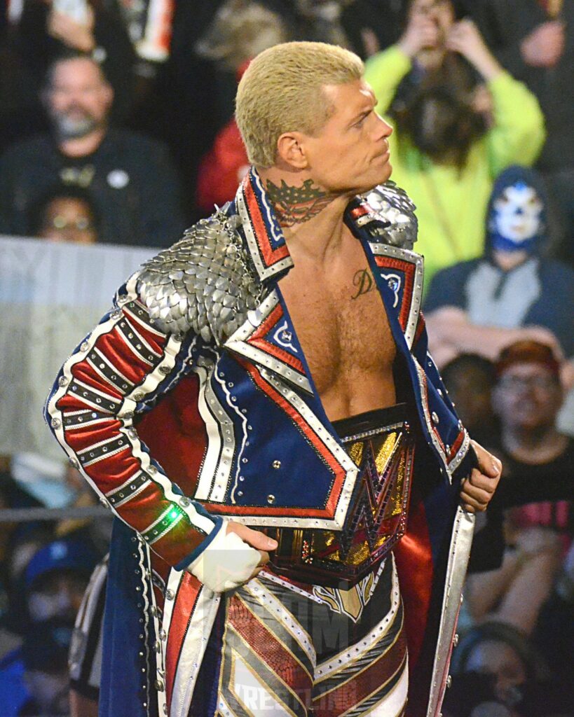 Cody Rhodes in dark match after Smackdown went off the air at the Little Caesars Arena in Detroit, Michigan, on Friday, April 12, 2024. Photo by Brad McFarlin