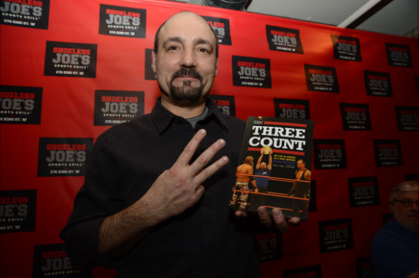 Jimmy Korderas at the launch of his book, Three Count, in March 2013. Photo by Mike Mastrandrea, www.mikemastrandrea.com