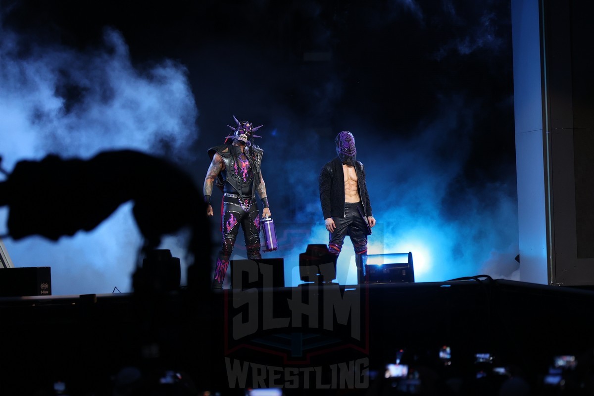 The Judgment Day (Finn Bálor & Damian Priest) at Night 1 of WrestleMania XL at Lincoln Financial Field in Philadelphia, PA, on Saturday, April 6, 2024. Photo by George Tahinos, georgetahinos.smugmug.com
