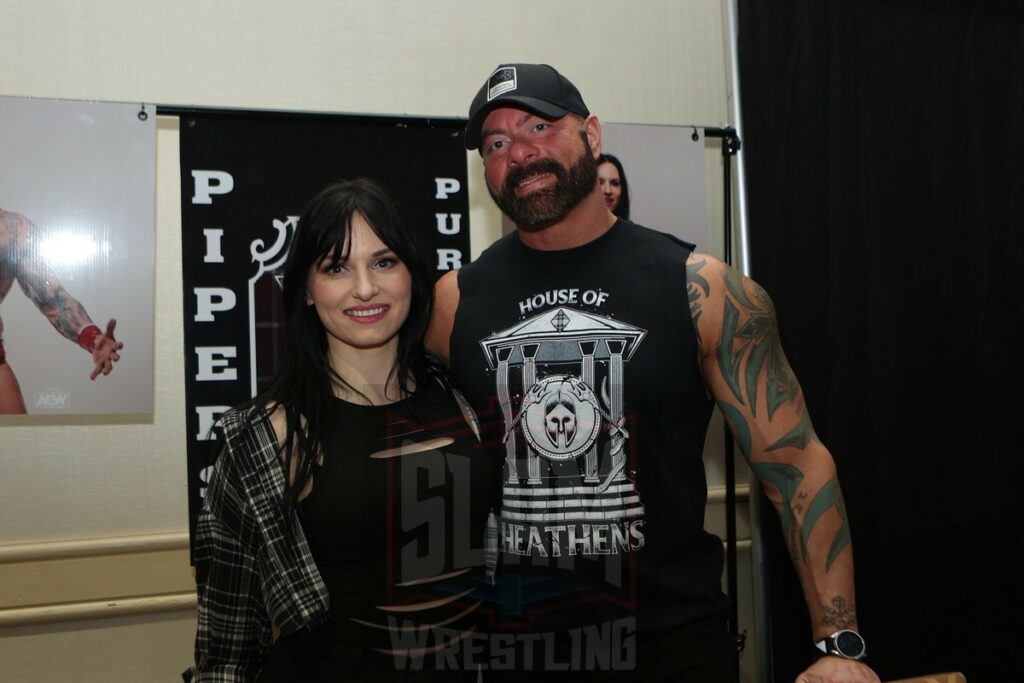 Teal Piper and Deimos at Wrestlecon at the Sheraton Philadelphia Downtown in Philadelphia, PA, on Friday, April 5, 2024 Photo by George Tahinos, georgetahinos.smugmug.com