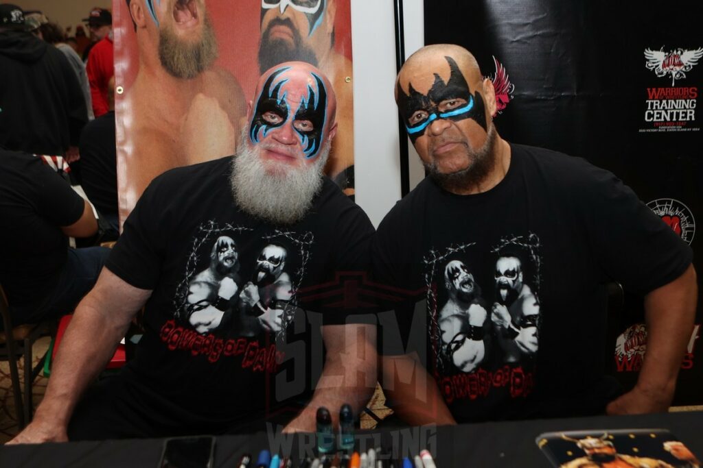 Warlord and Barbarian at Wrestlecon at the Sheraton Philadelphia Downtown in Philadelphia, PA, on Friday, April 5, 2024 Photo by George Tahinos, georgetahinos.smugmug.com