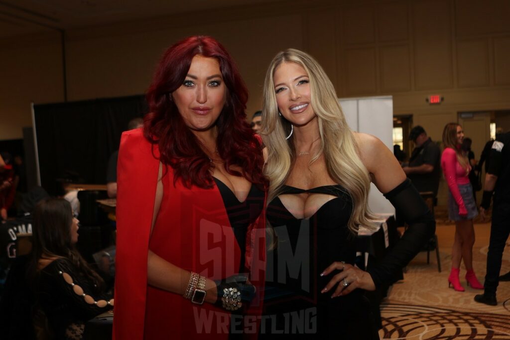 So Cal Val and Barbie Blank Kelly Kelly at Wrestlecon at the Sheraton Philadelphia Downtown in Philadelphia, PA, on Friday, April 5, 2024 Photo by George Tahinos, georgetahinos.smugmug.com