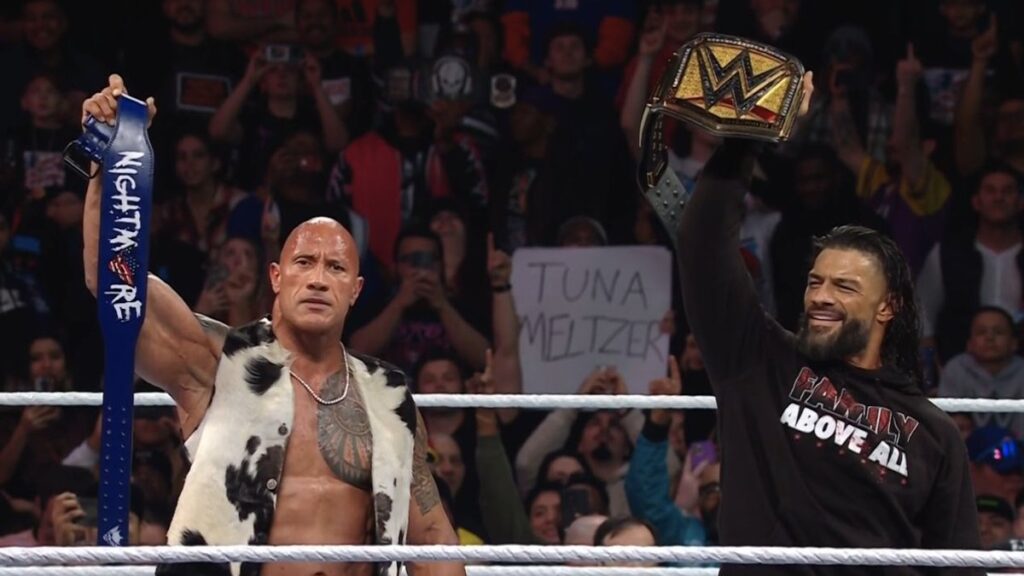 The Rock and Roman Reigns end Raw on April 1, 2024