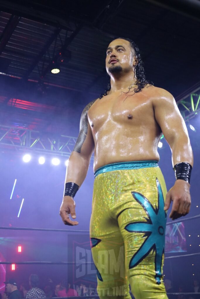 Lance Anoa’i at Battleground Championship Wrestling's "Born To Die" on Friday, April 5, 2024, at the 2300 Arena in Philadelphia, PA. Photo by Christine Coons, www.coonsphotography.com