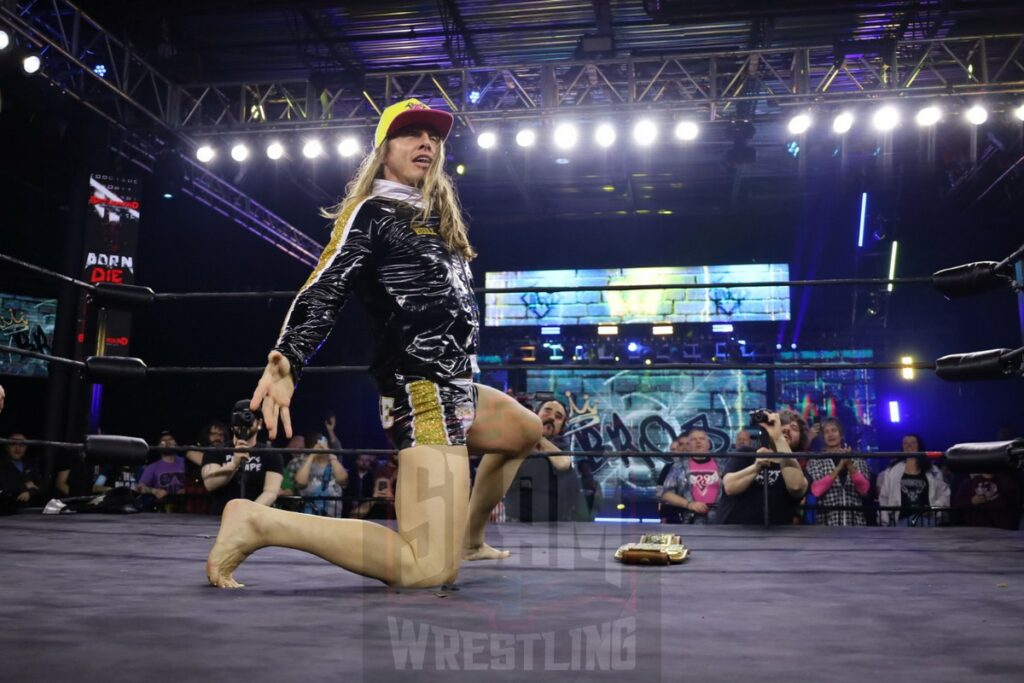 Matt Riddle at Battleground Championship Wrestling's "Born To Die" on Friday, April 5, 2024, at the 2300 Arena in Philadelphia, PA. Photo by Christine Coons, www.coonsphotography.com