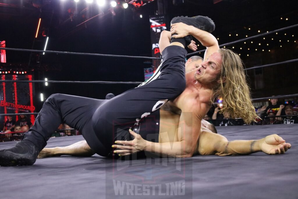 Matt Riddle vs PCO at Battleground Championship Wrestling's "Born To Die" on Friday, April 5, 2024, at the 2300 Arena in Philadelphia, PA. Photo by Christine Coons, www.coonsphotography.com