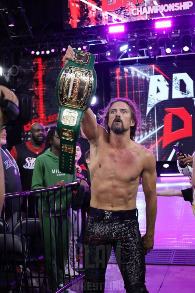 Brian Kendrick retains the Battleground Championship at Battleground Championship Wrestling's "Born To Die" on Friday, April 5, 2024, at the 2300 Arena in Philadelphia, PA. Photo by Christine Coons, www.coonsphotography.com