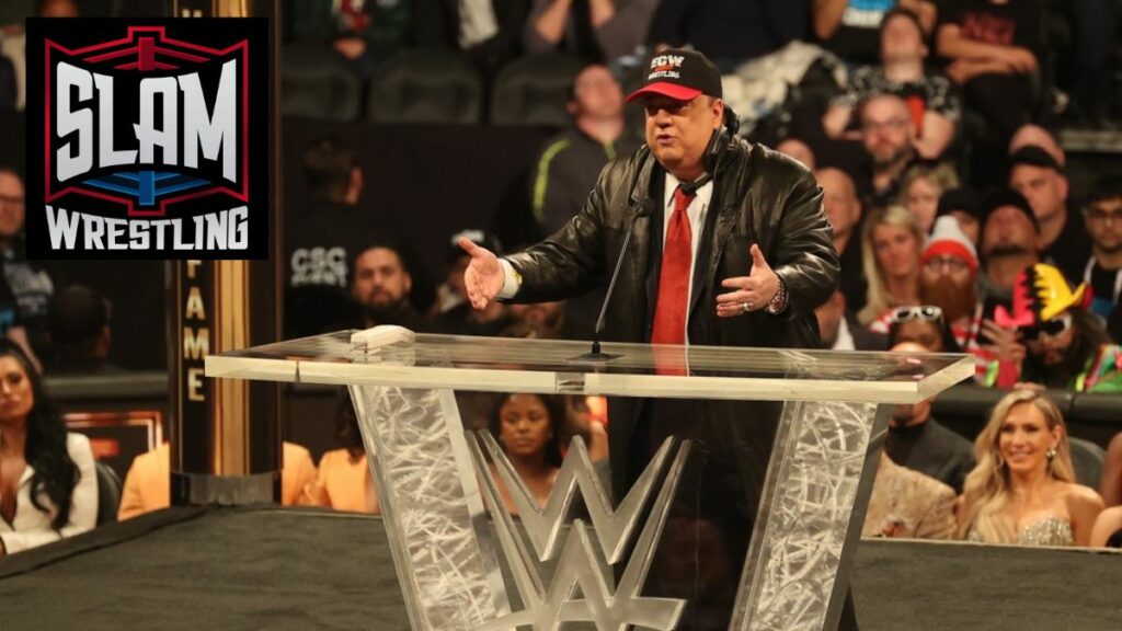 Paul Heyman at the WWE Hall of Fame ceremony at the Wells Fargo Center in Philadelphia, PA, on Friday, April 5, 2024. Photo by George Tahinos, georgetahinos.smugmug.com