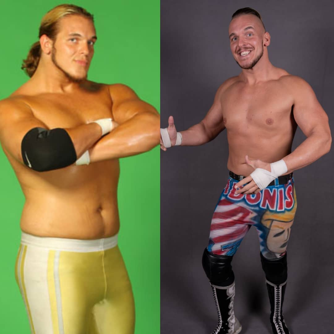 An early photo of Sam Adonis and one from 2019.