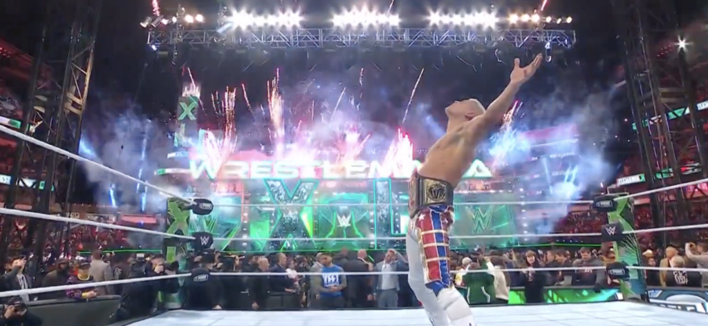 TOP PHOTO: Cody Rhodes celebrates winning the Undisputed WWE Universal Championship. Photo: WWE