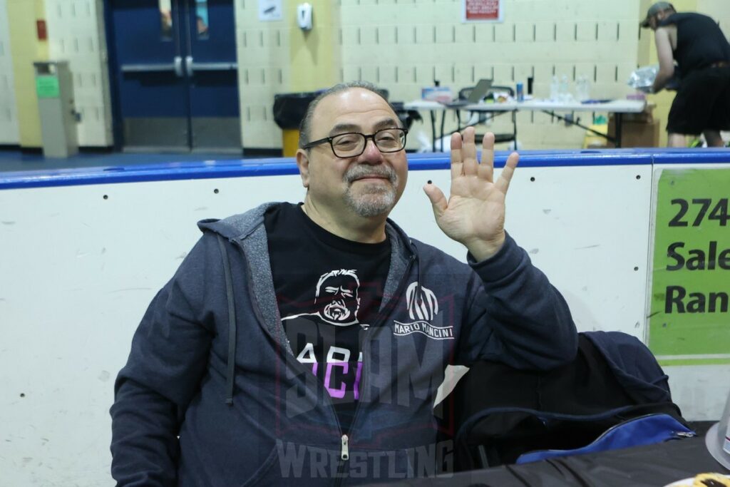 Mario Mancini at the 80s Wrestling Con on Saturday, May 4, 2024, at the Mennen Sports Arena in Morristown, New Jersey. Photo by George Tahinos, georgetahinos.smugmug.com