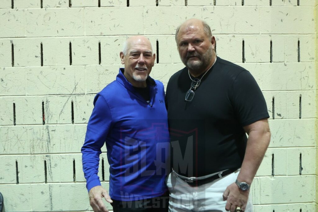 Tully Blanchard and Arn Anderson at the 80s Wrestling Con on Saturday, May 4, 2024, at the Mennen Sports Arena in Morristown, New Jersey. Photo by George Tahinos, georgetahinos.smugmug.com