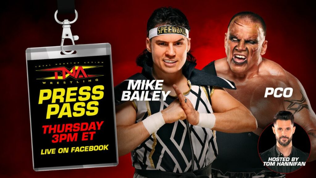 Speedball Mike Bailey and PCO TNA Press Pass
