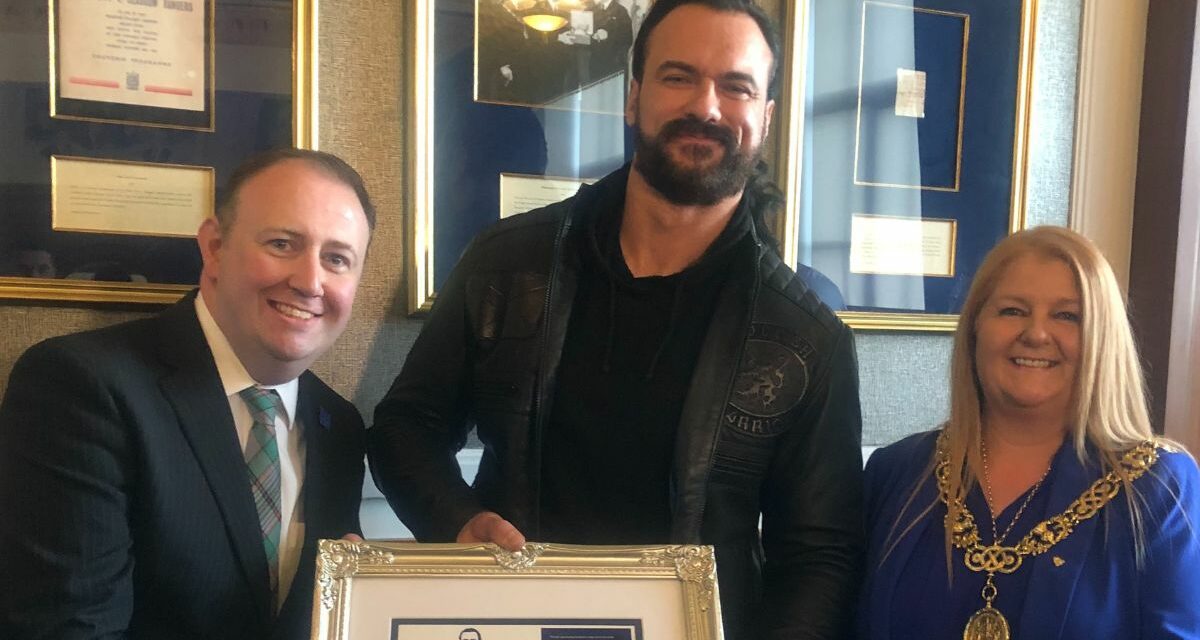 Drew McIntyre inducted into Scotland’s wrestling hall of fame