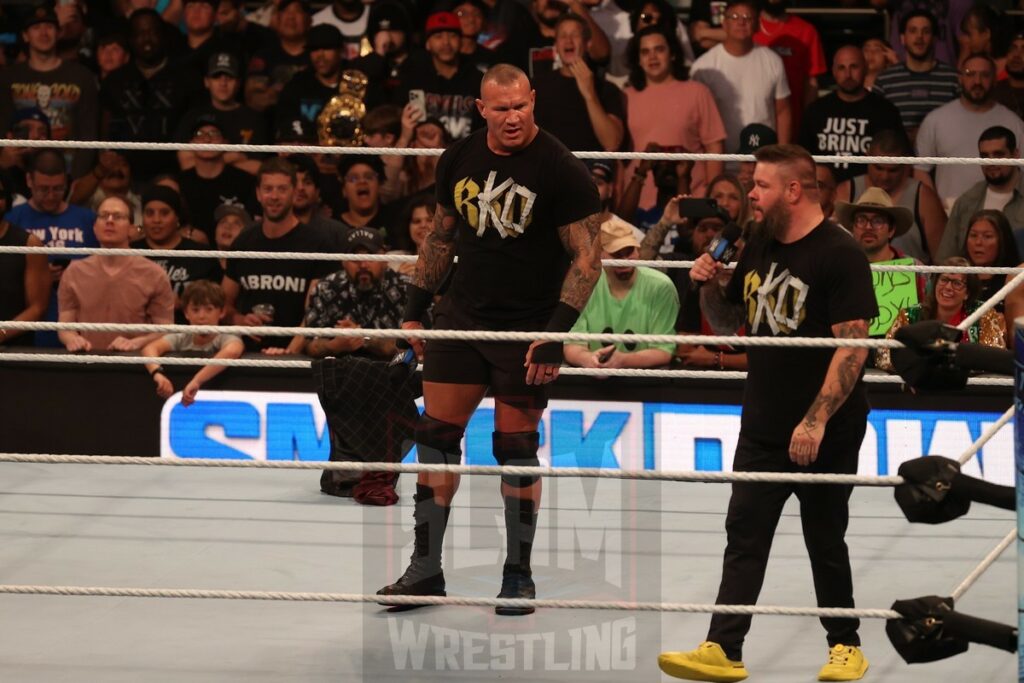 Randy Orton and Kevin Owens at Madison Square Garden, in New York City, NY, on Friday, June 28, 2024, as WWE presented Smackdown. Photo by George Tahinos, georgetahinos.smugmug.com
