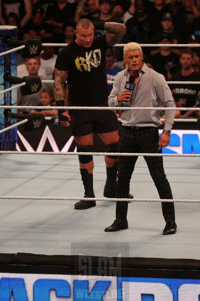 Randy Orton and Cody Rhodes at Madison Square Garden, in New York City, NY, on Friday, June 28, 2024, as WWE presented Smackdown. Photo by George Tahinos, georgetahinos.smugmug.com