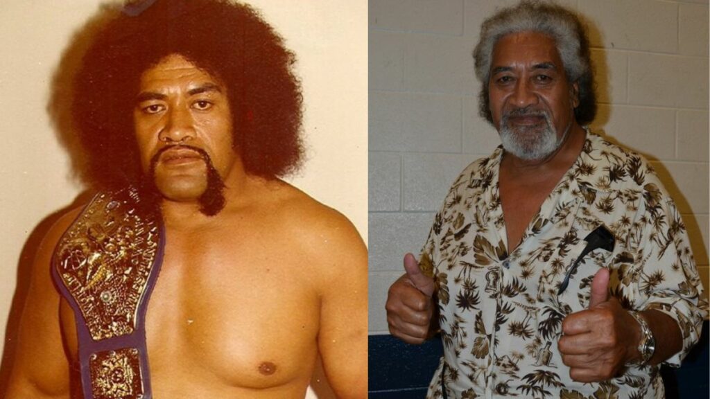 Wild Samoan Sika in his prime and more recently.