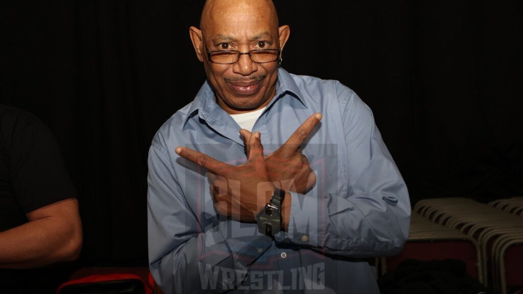 TOP PHOTO: 2 Cold Scorpio at the Icons of Wrestling Convention & Fanfest on Saturday, December 17, 2022, at the 2300 Arena, in Philadelphia, PA. Photo by George Tahinos, Slam Wrestling, https://georgetahinos.smugmug.com.