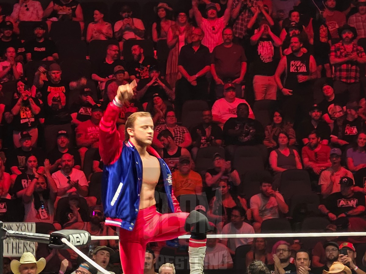 Tommy Billington at AEW Collision at the Scotiabank Saddledome in Calgary, Alberta, taped on July 10, 2024, and airing on July 13, 2024. Photo by Jason Clevett