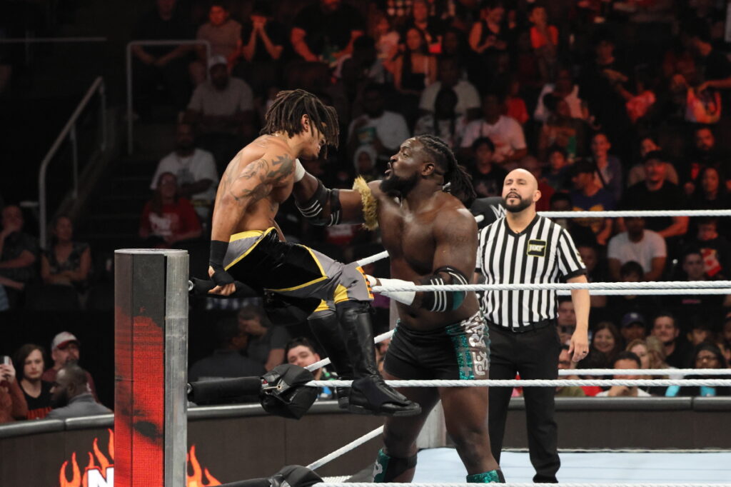 NXT North American Champion Oba Femi def. Wes Lee at NXT Heatwave on Sunday, July 7, 2024, at Scotiabank Arena in Toronto. Photo by Steve Argintaru, Twitter/IG: @stevetsn