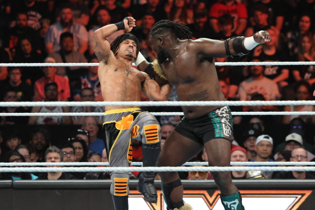 NXT North American Champion Oba Femi def. Wes Lee at NXT Heatwave on Sunday, July 7, 2024, at Scotiabank Arena in Toronto. Photo by Steve Argintaru, Twitter/IG: @stevetsn