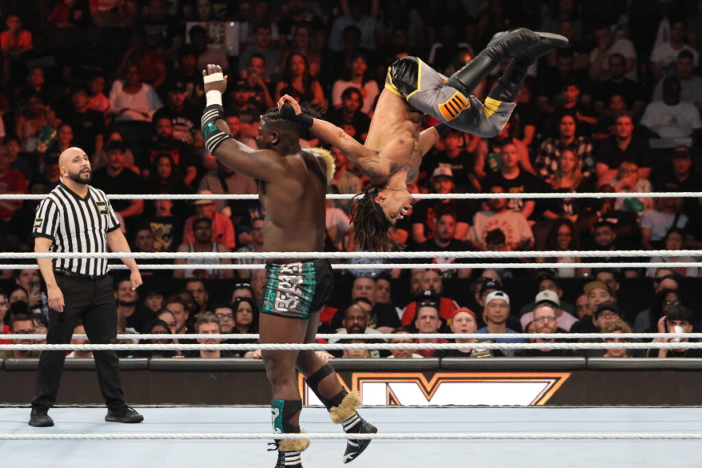 NXT North American Champion Oba Femi def. Wes Lee at NXT Heatwave on Sunday, July 7, 2024, at Scotiabank Arena in Toronto. Photo by Steve Argintaru, Twitter/IG: @stevetsn