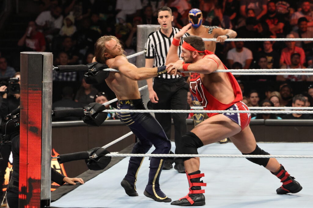 NXT Tag Team Champions Axiom & Nathan Frazer vs. Chase U at NXT Heatwave on Sunday, July 7, 2024, at Scotiabank Arena in Toronto. Photo by Steve Argintaru, Twitter/IG: @stevetsn