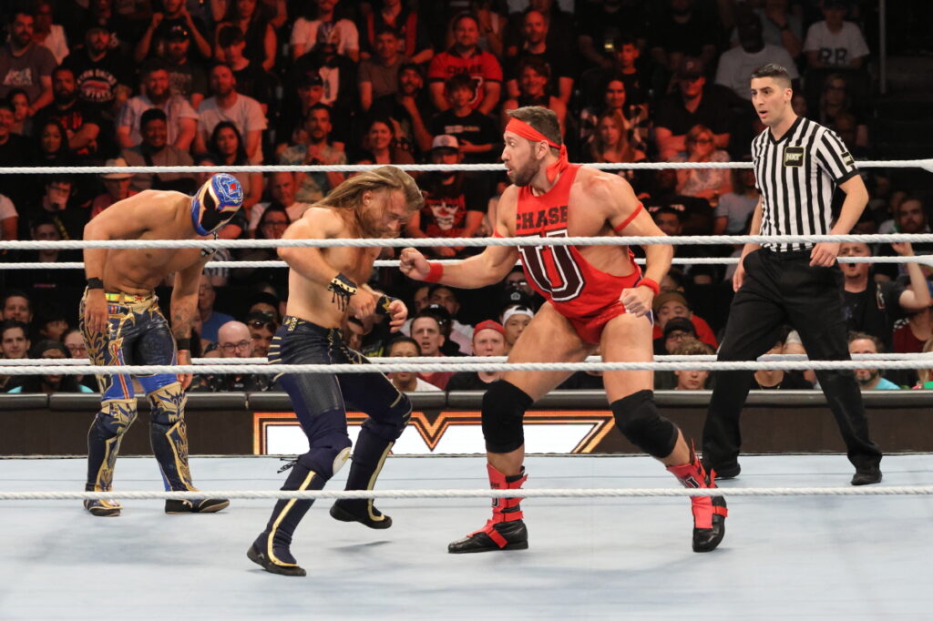 NXT Tag Team Champions Axiom & Nathan Frazer vs. Chase U at NXT Heatwave on Sunday, July 7, 2024, at Scotiabank Arena in Toronto. Photo by Steve Argintaru, Twitter/IG: @stevetsn