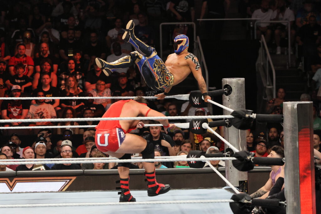 NXT Tag Team Champions Axiom & Nathan Frazer vs. Chase U at NXT Heatwave on Sunday, July 7, 2024, at Scotiabank Arena in Toronto. Photo by Steve Argintaru, Twitter/IG: @stevetsn