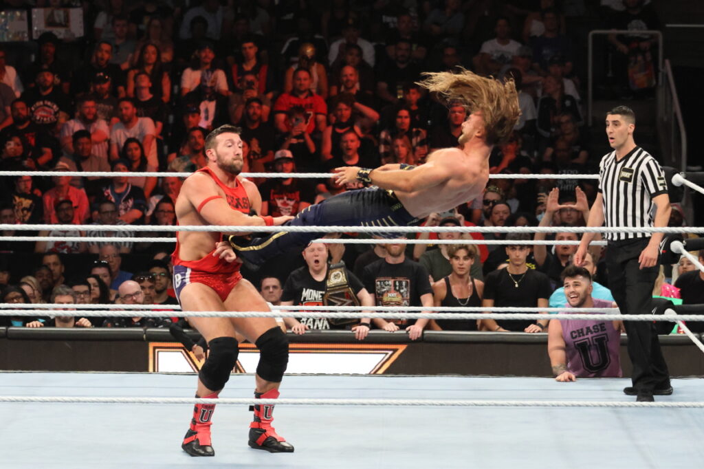 NXT Tag Team Champions Axiom & Nathan Frazer vs. Chase U at NXT Heatwave on Sunday, July 7, 2024, at Scotiabank Arena in Toronto. Photo by Steve Argintaru, Twitter/IG: @stevetsn