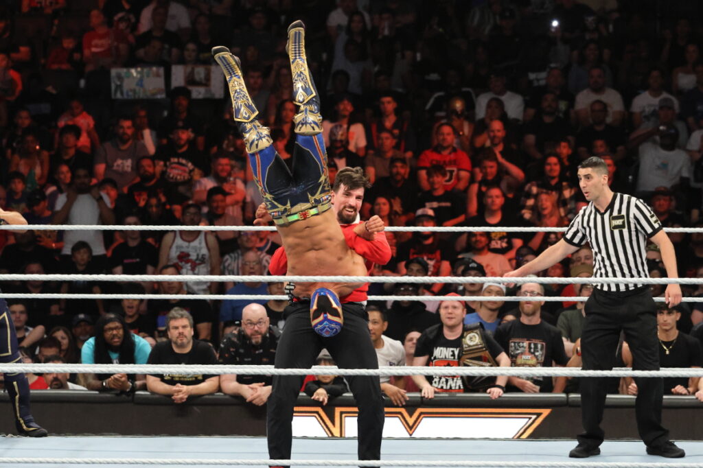 NXT Tag Team Champions Axiom & Nathan Frazer vs. Chase U at NXT Heatwave on Sunday, July 7, 2024, at Scotiabank Arena in Toronto. Photo by Steve Argintaru, Twitter/IG: @stevetsn