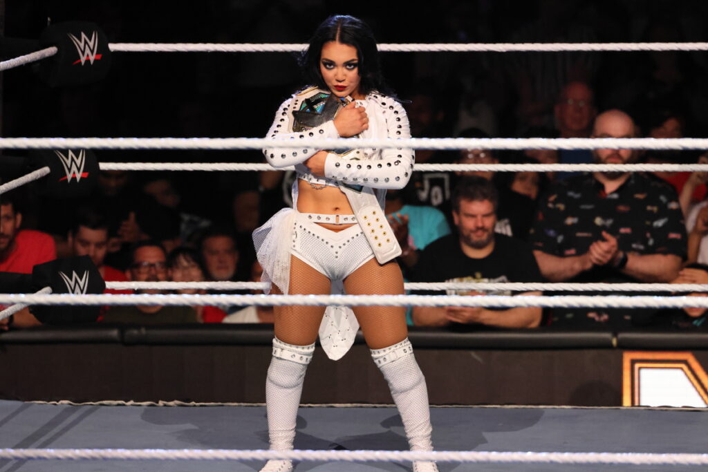 NXT Women’s Champion Roxanne Perez at NXT Heatwave on Sunday, July 7, 2024, at Scotiabank Arena in Toronto. Photo by Steve Argintaru, Twitter/IG: @stevetsn