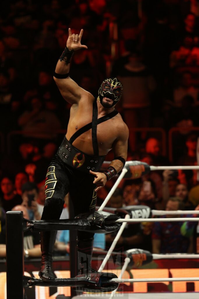 Hechicero at AEW Forbidden Door at UBS Arena in Belmont Park, NY, on Long Island, on Sunday, June 30, 2024. Photo by George Tahinos, https://georgetahinos.smugmug.com