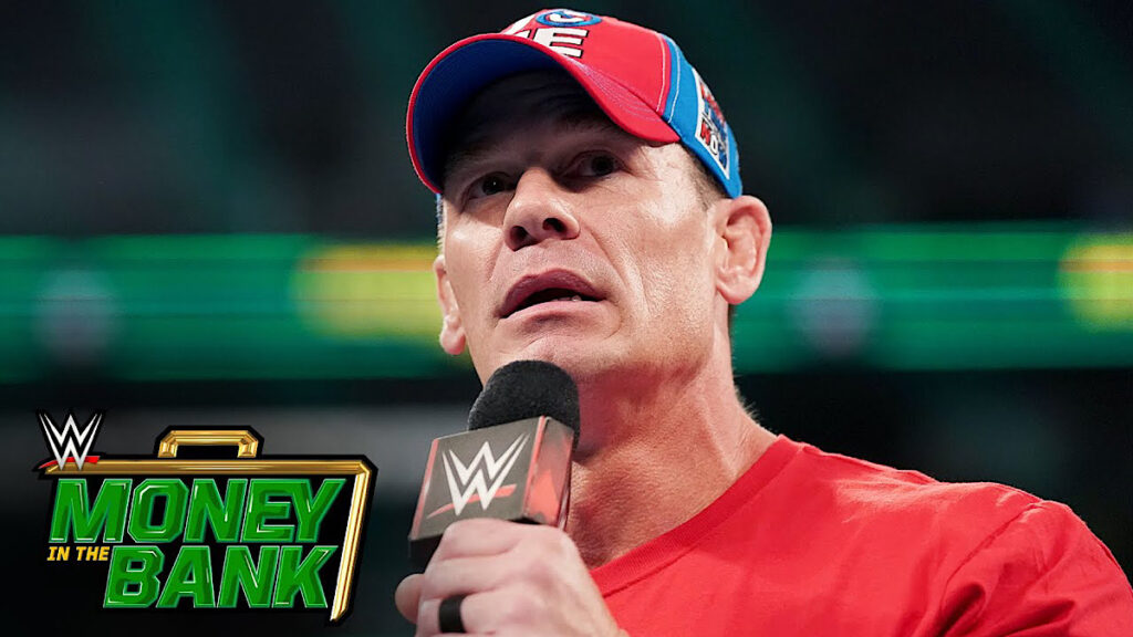 John Cena at the Money in the Bank PLE on Saturday, July 6, 2024, at Scotiabank Arena in Toronto.