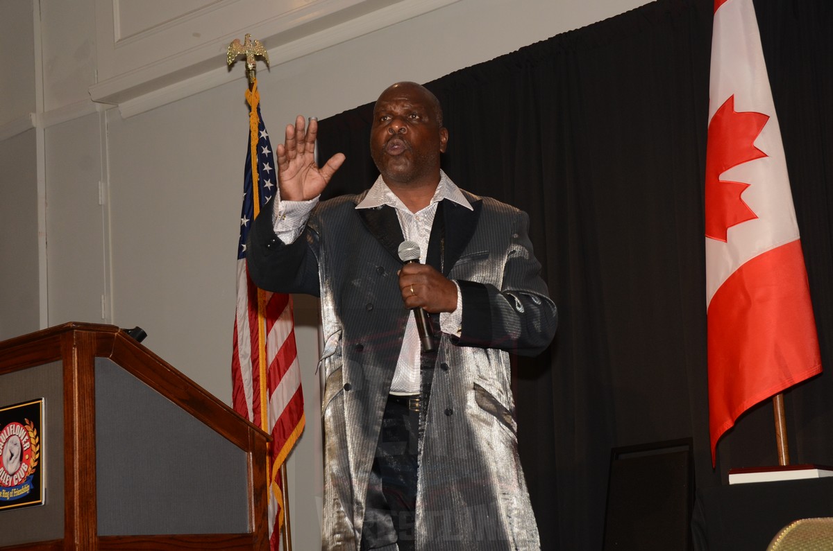 Independent Wrestler Award winner Gary Jackson at the Cauliflower Alley Club reunion at the Plaza Hotel & Casino in Las Vegas on Wednesday, August 21, 2024. Photo by Brad McFarlin