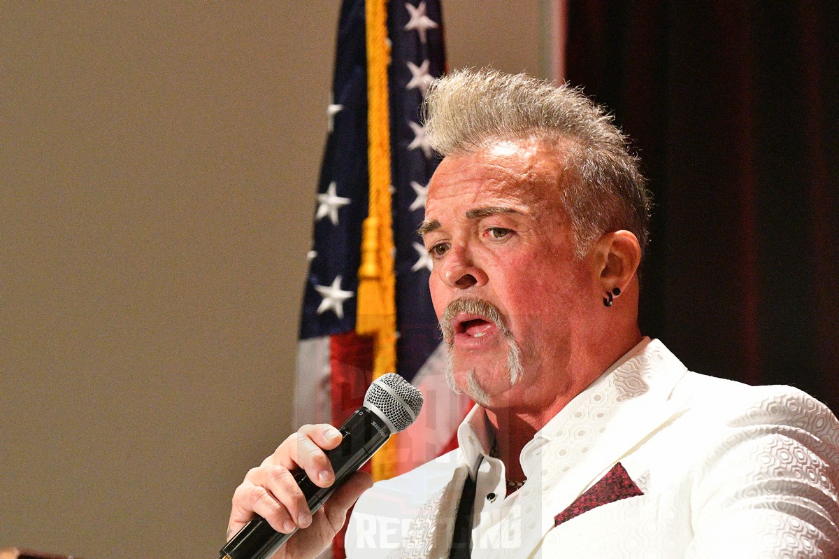 Men's Wrestling Award winner Marcus "Buff" Bagwell at the Cauliflower Alley Club reunion at the Plaza Hotel & Casino in Las Vegas on Wednesday, August 21, 2024. Photo by Scott Romer