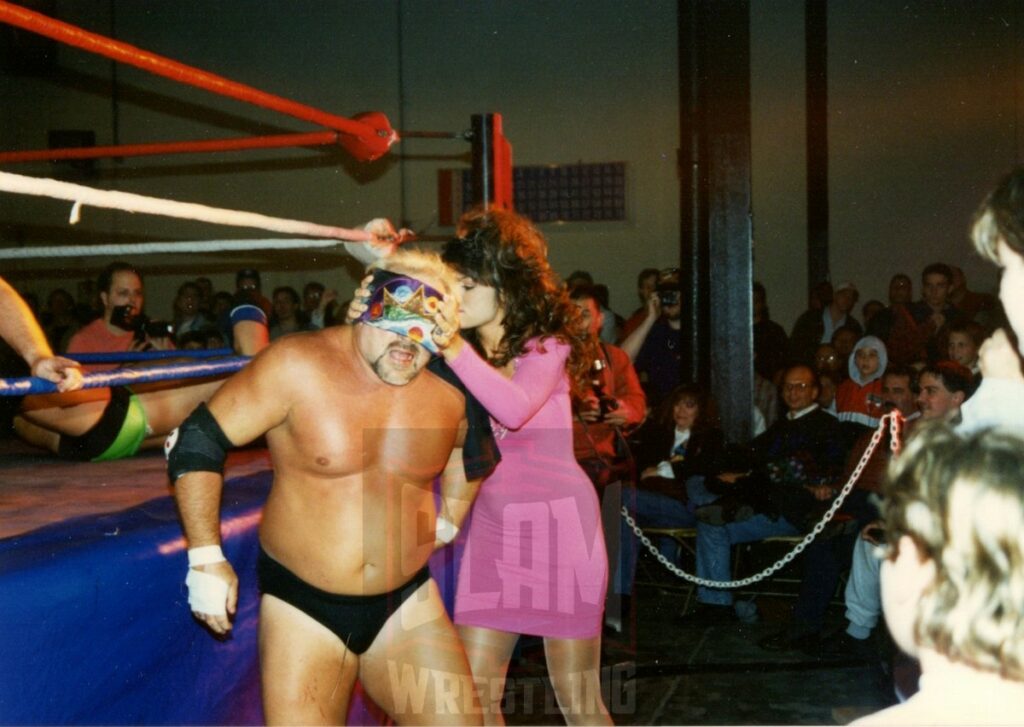 Kevin Sullivan battles in ECW. Photo by George Tahinos, https://georgetahinos.smugmug.com