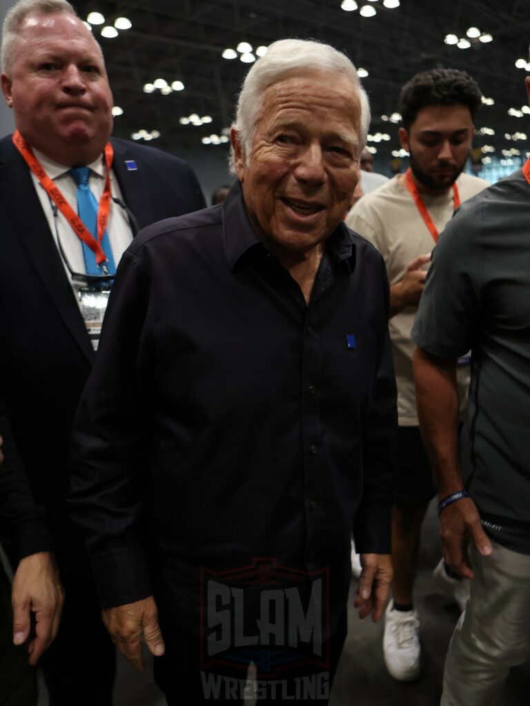 Robert Kraft, owner of the New England Patriots, at Fanatics Fest NYC, Friday, August 16 to Sunday, August 18, 2024, at the Jacob K. Javits Convention Center, in New York City Photo by George Tahinos, https://georgetahinos.smugmug.com