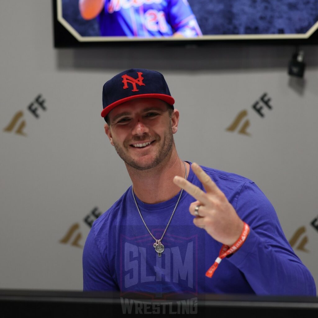 Pete Alonso of the New York Mets at Fanatics Fest NYC, Friday, August 16 to Sunday, August 18, 2024, at the Jacob K. Javits Convention Center, in New York City Photo by George Tahinos, https://georgetahinos.smugmug.com