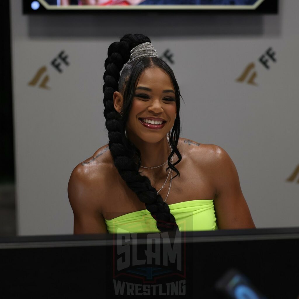 Bianca Belair at Fanatics Fest NYC, Friday, August 16 to Sunday, August 18, 2024, at the Jacob K. Javits Convention Center, in New York City Photo by George Tahinos, https://georgetahinos.smugmug.com