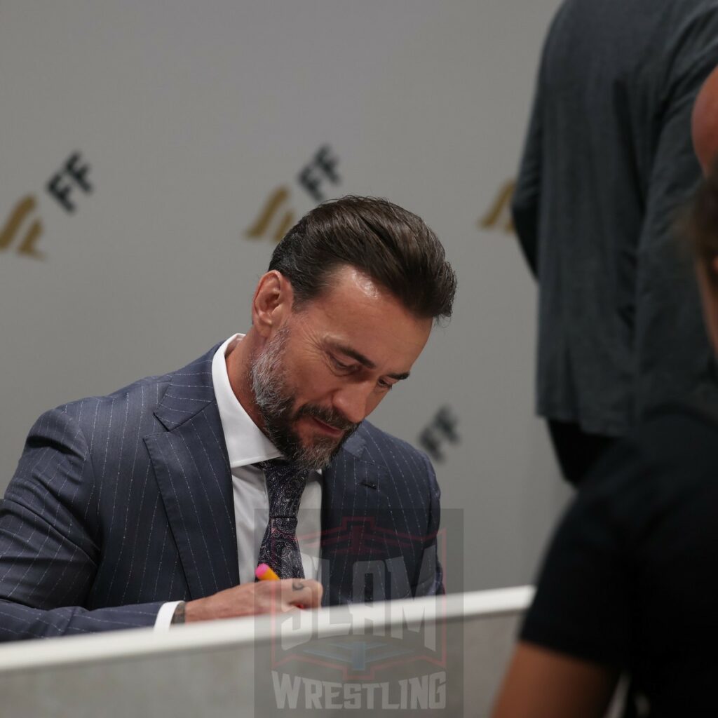 CM Punk at Fanatics Fest NYC, Friday, August 16 to Sunday, August 18, 2024, at the Jacob K. Javits Convention Center, in New York City Photo by George Tahinos, https://georgetahinos.smugmug.com