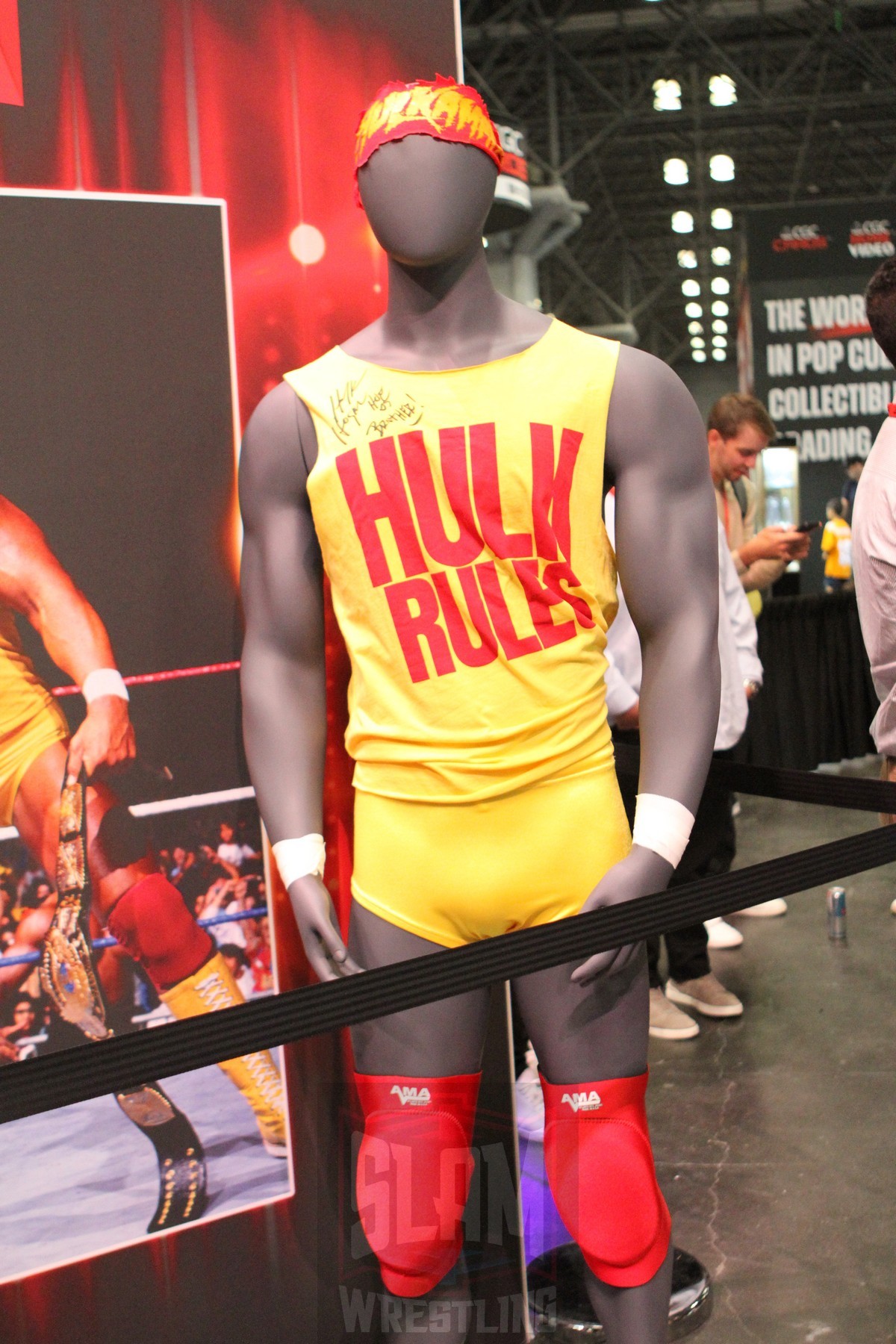 A Hulk Hogan outfit on display at Fanatics Fest NYC, Friday, August 16 to Sunday, August 18, 2024, at the Jacob K. Javits Convention Center, in New York City Photo by George Tahinos, https://georgetahinos.smugmug.com