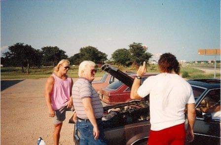 Steve Austin, Percy Pringle and a middle finger. Photo courtesy Lori McGee Hurst