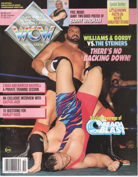 A WCW magazine from Dennis Brent's run as editor.