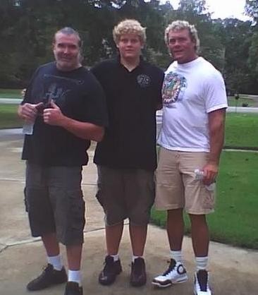 Scott Hall, Gunnar Eudy and his father, Sid. Photo by Jem Dem